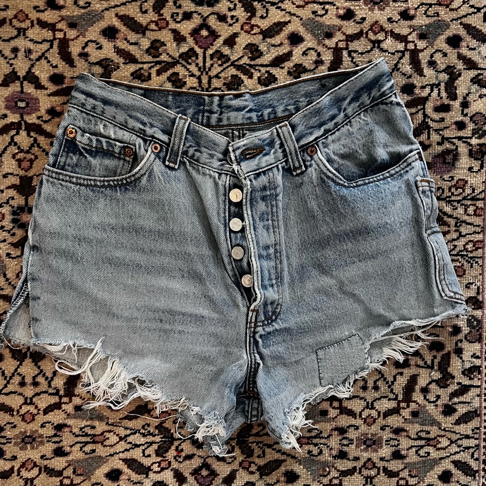 One of a kind Levi brand shorts (urban outfitters urban renewal REMADE line)